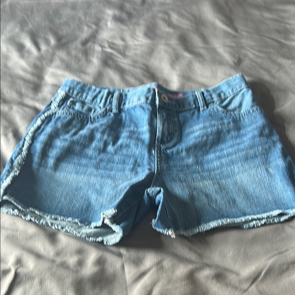 Denim Blue Girls Shorts